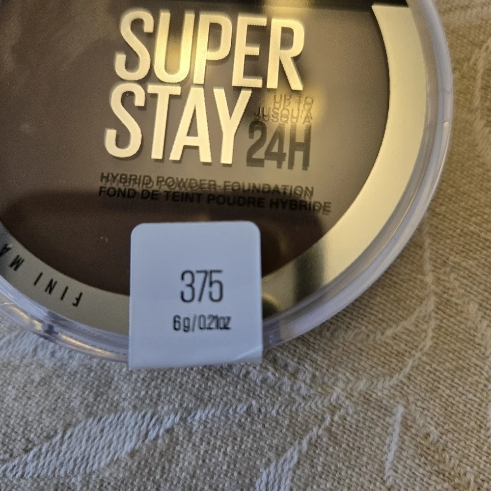 NEW Maybelline Super Stay 24H Hybrid Powder-Foundation Shade 375 6g